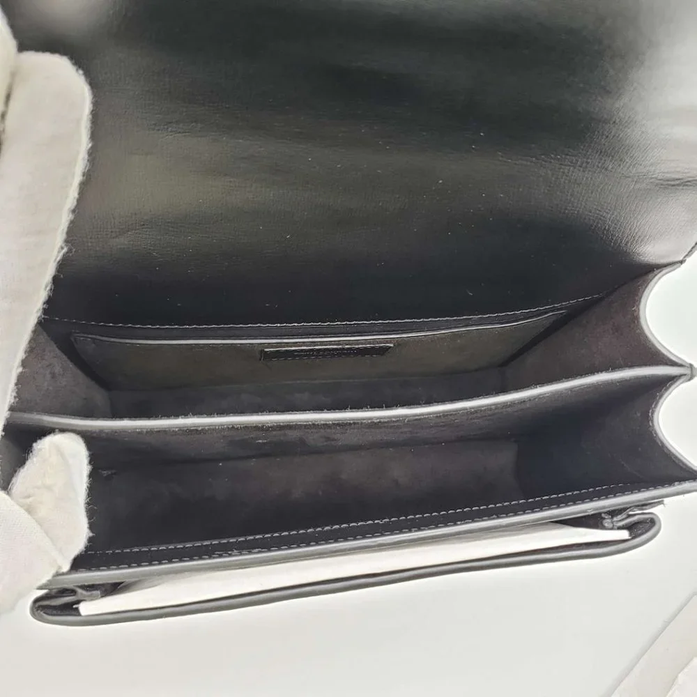 100% Authentic YSL Yves Saint Laurent Sunset Medium Leather Shoulder Bag - Picture 10 of 16